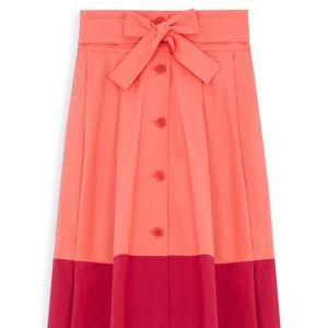 Tara Jarmon Midi Color Block Skirt